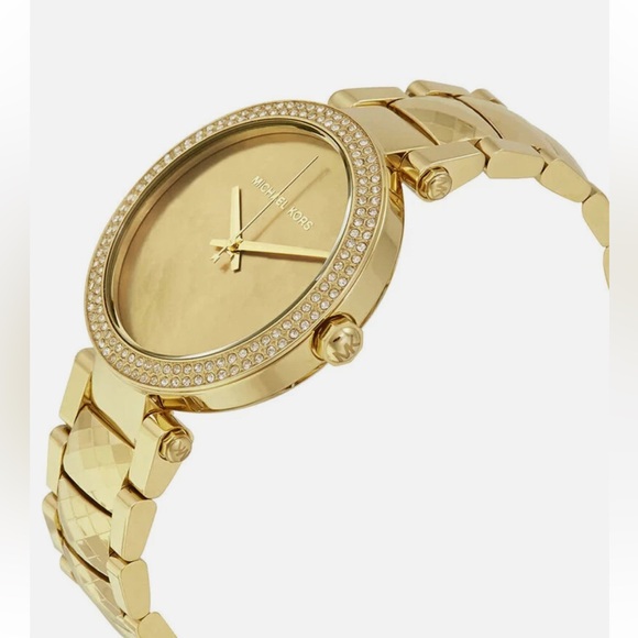 Michael Kors Gold Watch with Crystal Accents - Picture 9 of 10